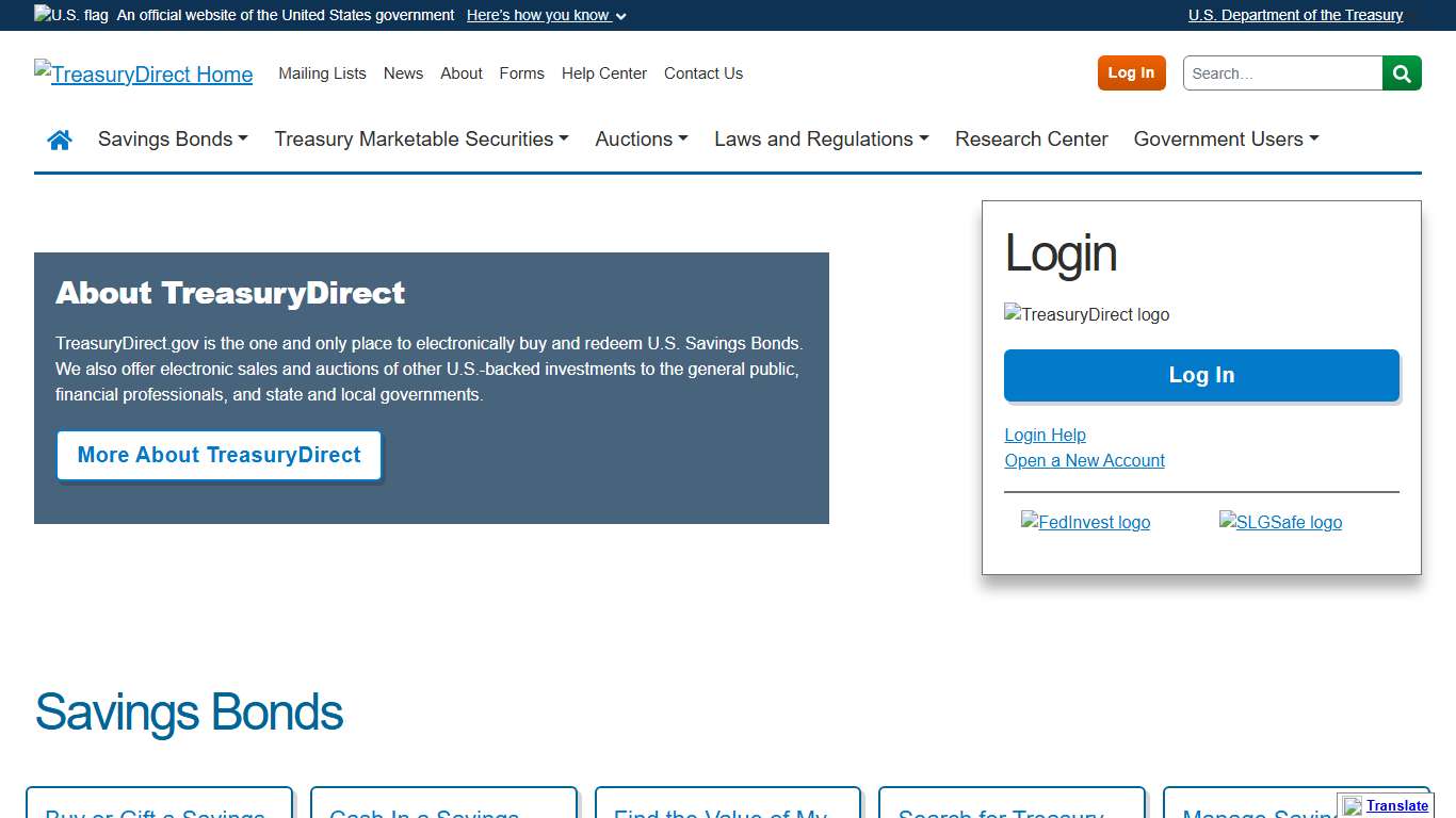 Home — TreasuryDirect