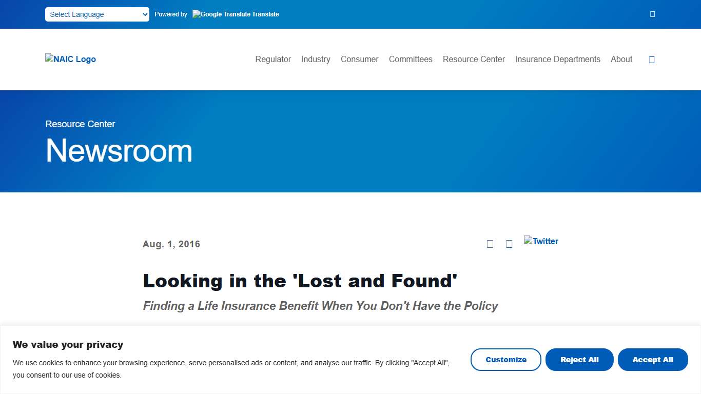 Looking in the 'Lost and Found'